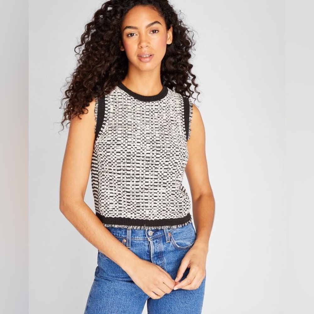 Textured Stitch Shell by Club Monaco